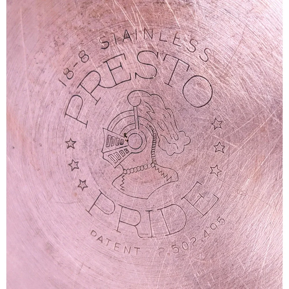 1950's Presto Pride Copper Bottom Pan/skillet Saute 9 Inch With Lid 2 Handle VTG